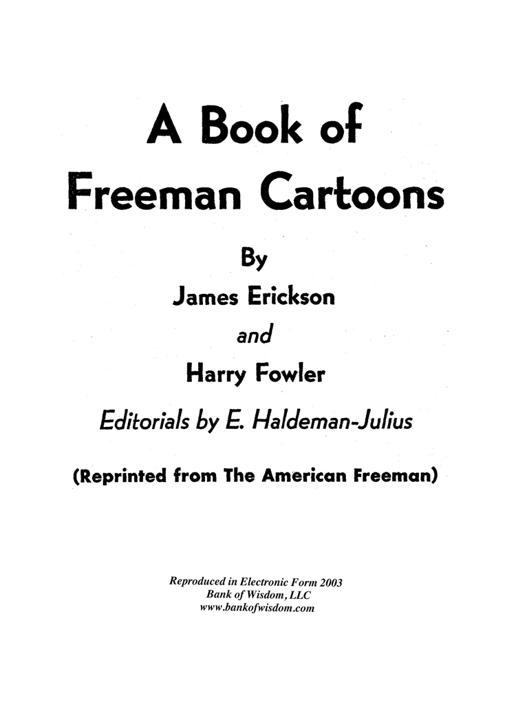 A Book Of Freeman Cartoons Set